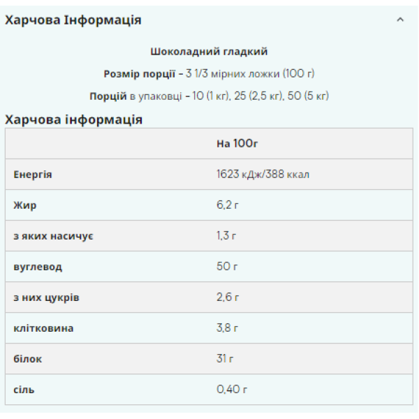 Гейнер Impact Weight Gainer V2 - 2500 г шоколадного смаку   Impact Weight Gainer V2 - 2500g Chocolate Smooth