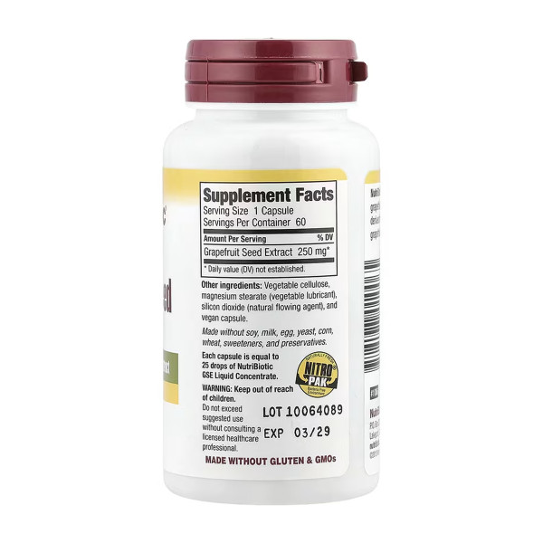 Grapefruit Seed Extract 250mg - 60 caps  Grapefruit Seed Extract 250mg - 60 caps