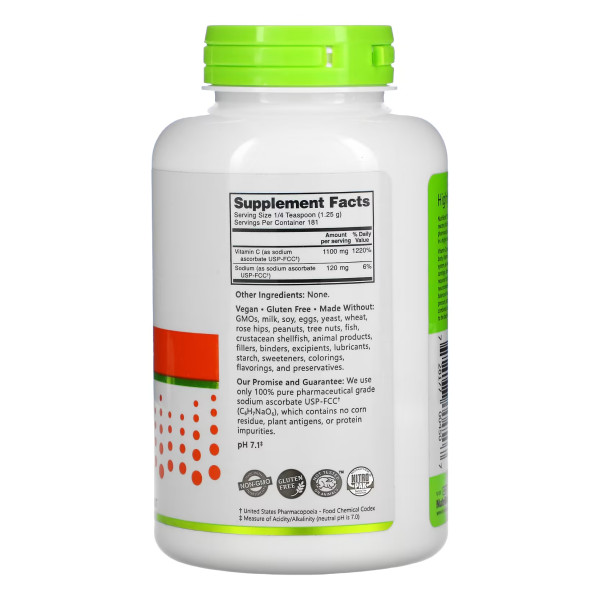   Порошок аскорбату натрію - 227 г                             Sodium Ascorbate Powder - 227g