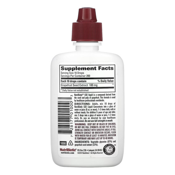 GSE Liquid Concentrate - 59 ml (Затерта дата)  GSE Liquid Concentrate - 59 ml (Затерта дата)