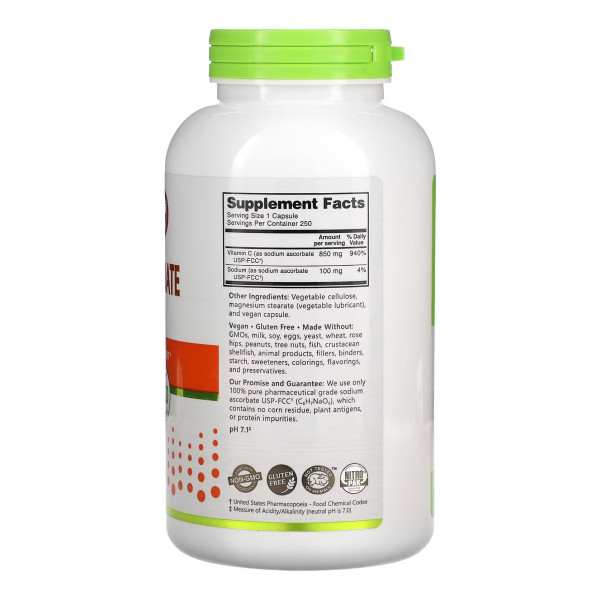     Аскорбат натрію - 250 капсул                                 Sodium Ascorbate - 250 caps