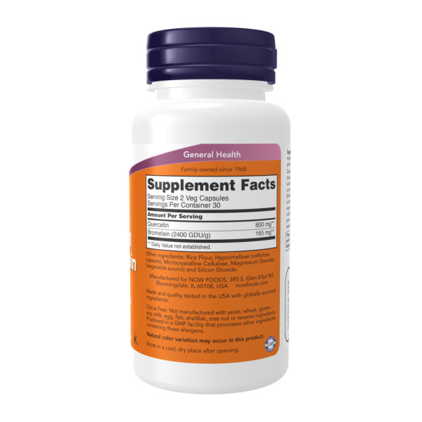 Кверцетин з бромелайном - 240 капсул         Quercetin with Bromelain - 240 vcaps