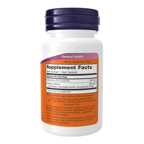 Коензим  Q10 100 мг - 30 вегетаріанських капсул    COQ10 100mg - 30 vcaps