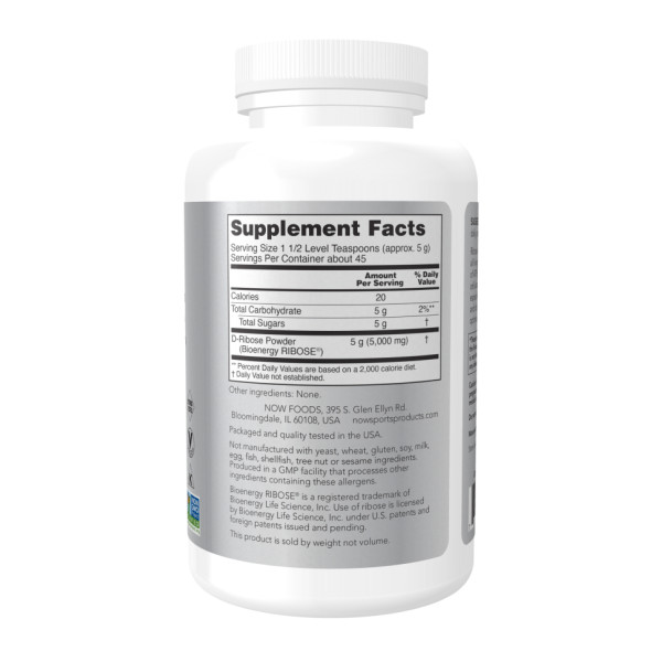    Порошок D-рибози - 227 г                                          D-Ribose Powder - 227g