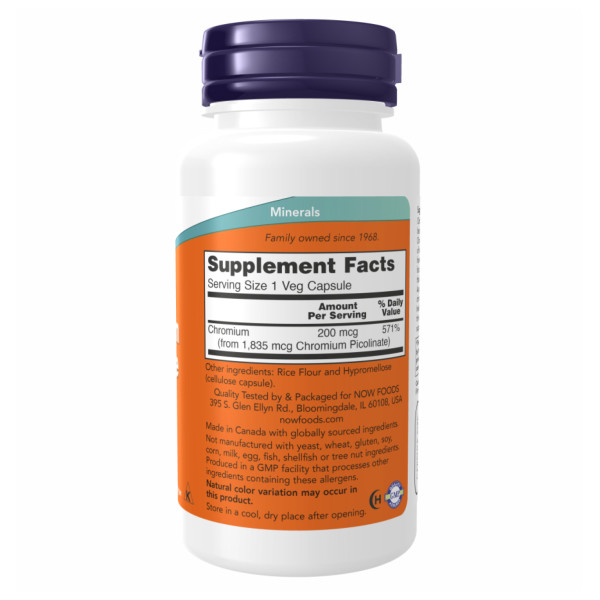  Піколінат хрому 200 мкг - 100 капсул       Chromium Picolinate 200mcg - 100caps