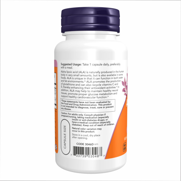 Alpha Lipoic Acid 600mg - 60 vcaps