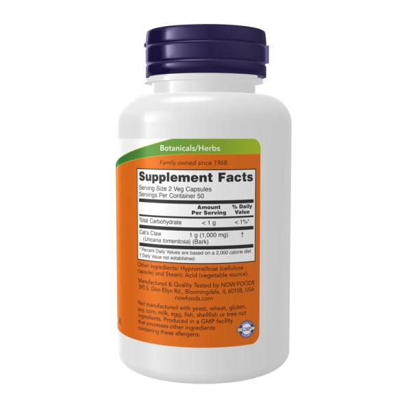 Котячий кіготь 500 мг - 250 капсул                              Cat's Claw 500mg - 250 vcaps