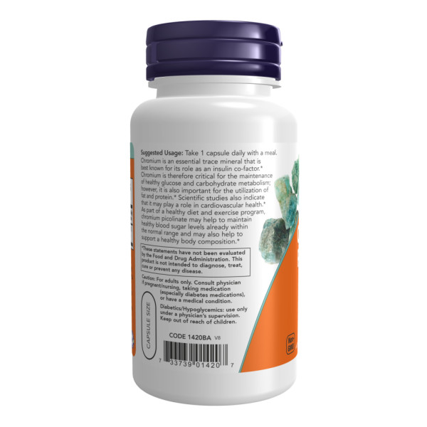Піколінат хрому 200 мкг - 250 капсул        Chromium Picolinate 200 mcg - 250 caps