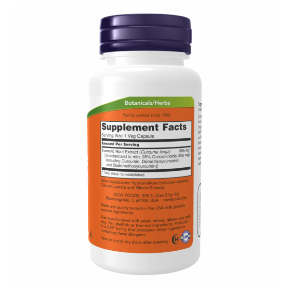 Екстракт куркуми та куркуміну - 120 капсул  Turmeric Curcumin Extract - 120 vcaps