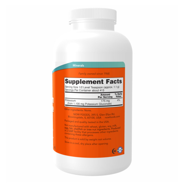 Чистий порошок глюконату калію - 454 г        Potassium Gluconate Pure Powder - 454g