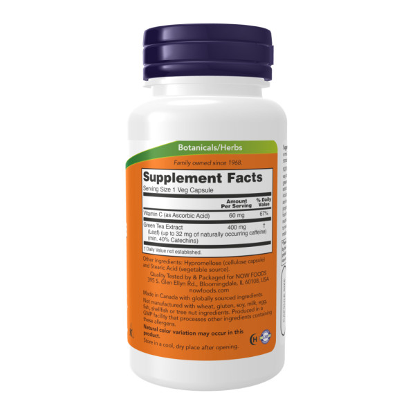     Екстракт зеленого чаю 400 мг - 250 капсул    Green Tea Extract 400mg - 250 vcaps