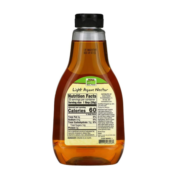   Легкий та органічний нектар агави - 660 г   Agave Nectar Light & Organic - 660g