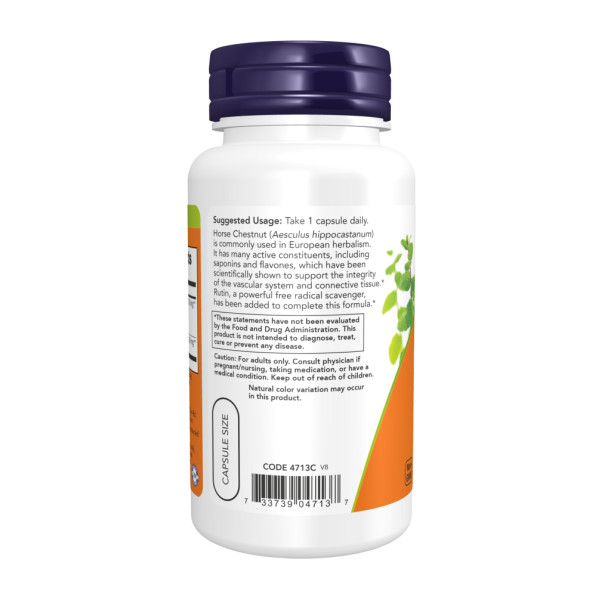 Кінський каштан 300 мг - 90 вегетаріанських капсул         Horse Chestnut 300mg - 90 vcaps