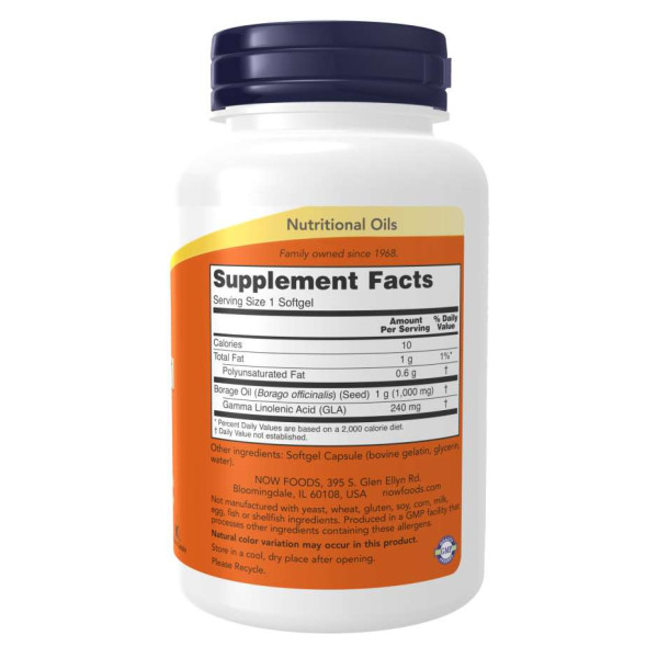 Олія бурачника 1000 мг - 60 капсул                      Borage Oil 1000mg - 60 sgels