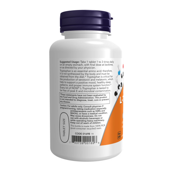   L-триптофан подвійної дії 1000 мг - 60 таблеток       L-Tryptophan Double Strength 1000mg - 60 tabs