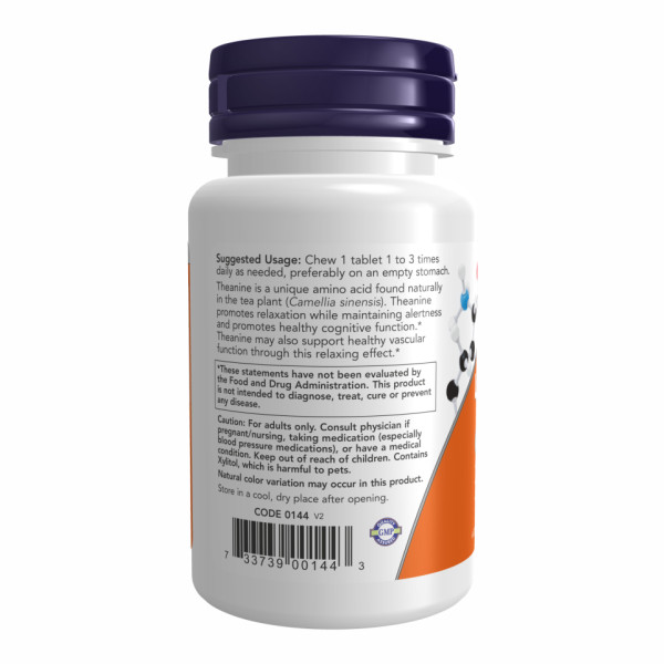 L-Теанін 100 мг Плюс - 90 унцій     L-Theanine 100mg Plus - 90 loz
