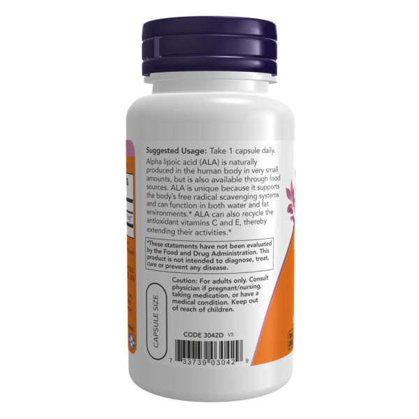 Альфа-ліпоєва кислота 250 мг - 120 капсул        Alpha Lipoic Acid 250mg - 120 vcaps