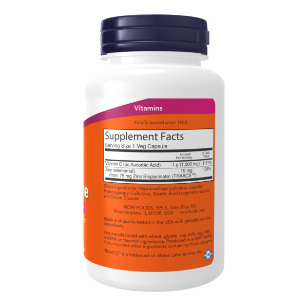 Вітамін C-1000 Цинк Імунний - 90 vcaps    C-1000 Zinc Immune - 90 vcaps