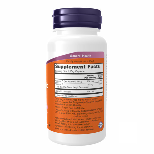 Альфа-ліпоєва кислота 100 мг - 60 капсул       Alpha Lipoic Acid 100mg - 60vcaps