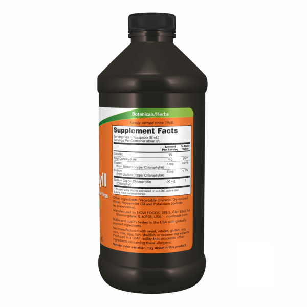 Рідкий м'ятний хлорофіл - 450 мл      Chlorophyll Liquid Mint - 16 oz