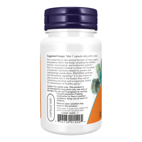 Піколінат цинку 50 мг - 120 капсул        Zinc Picolinate 50mg - 120 vcaps
