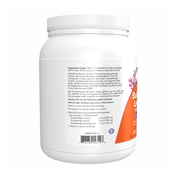     Чистий порошок соняшникового лецитину 1 фунт - 454 г                                                                    Sunflower Lecithin Pure Powder 1lb - 454g