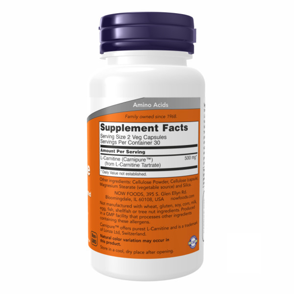 L-карнітин 250 мг - 60 вегетаріанських капсул      L-Carnitine 250mg - 60 vcaps
