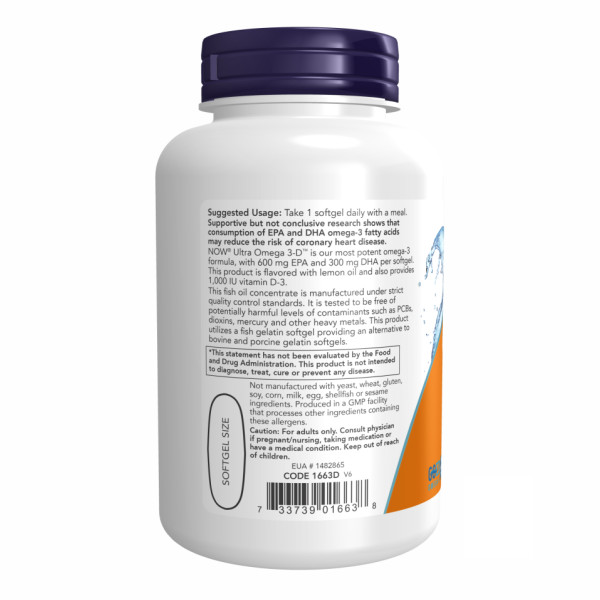 Ultra Omega 3-D Softgels - 90 капсул       Ultra Omega 3-D Softgels - 90 softgels