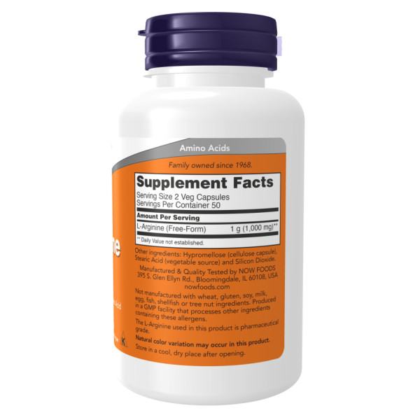    L-аргінін 500 мг - 100 капсул   L-Arginine 500mg - 100caps