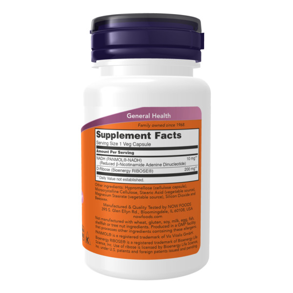  Нікотинамідаденіндинуклеотид  10 мг з 200 мг рибози - 60 капсул                                                             NADH 10mg With 200mg Ribose - 60 vcaps