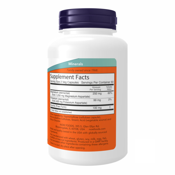 Аспартат магнію та калію - 120 капсул        Magnesium & Potassium Aspartate - 120 vcaps