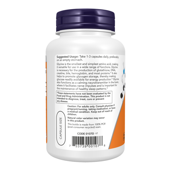 Гліцин 1000 мг - 250 капсул                                          Glycine 1000 mg - 250 vcaps