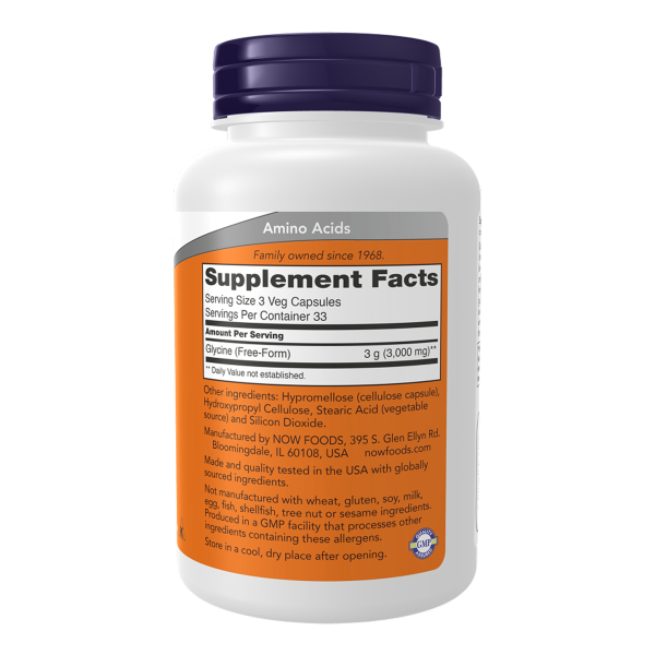 Гліцин 1000 мг - 250 капсул                                          Glycine 1000 mg - 250 vcaps