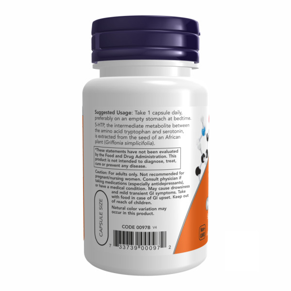  5-гідрокситриптофан 50 мг - 90 вегетаріанських капсул   5-HTP 50mg - 90 vcaps