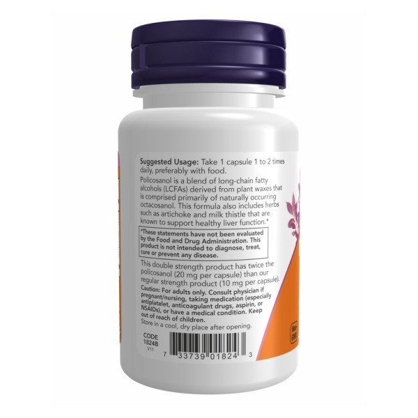 Полікозанол 20 мг Плюс - 90 капсул              Policosanol 20mg Plus - 90 vcaps