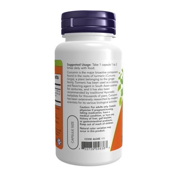 Куркума з куркуміном - 60 капсул                              Turmeric Curcumin - 60 vcaps