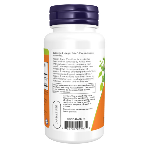 Пасифлора 350 мг - 90 вегетаріанських капсул         Passion Flower 350mg - 90 vcaps