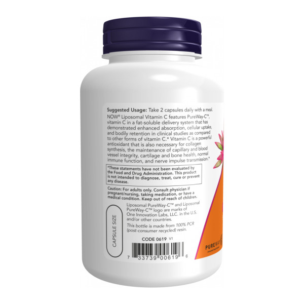 Ліпосомальний вітамін С - 120 капсул       Liposomal Vitamin C - 120 vcaps