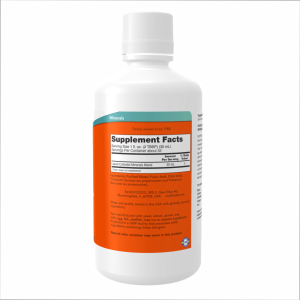 Рідкі колоїдні мінерали - 946 мл                               Colloidal Minerals Liquid - 32oz