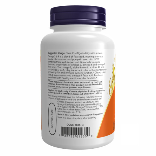   Омега 3-6-9 1000 мг - 250 м'яких капсул     Omega 3-6-9 1000 mg - 250 Softgels