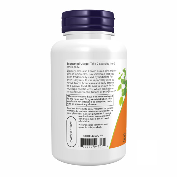   Слизький в'яз 400 мг - 100 капсул    Slippery Elm 400 mg - 100 vcaps
