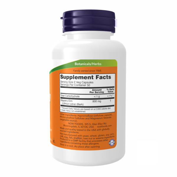   Слизький в'яз 400 мг - 100 капсул    Slippery Elm 400 mg - 100 vcaps