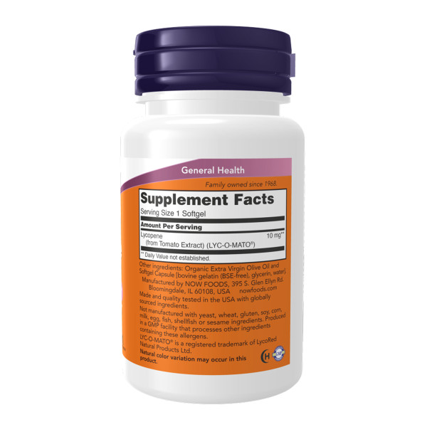   Лікопен 10 мг - 60 м'яких капсул                            Lycopene 10 mg - 60 softgels