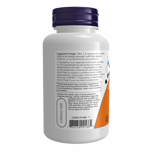 L-триптофан 500 мг - 60 капсул                                     L-Tryptophan 500mg - 60 vcaps