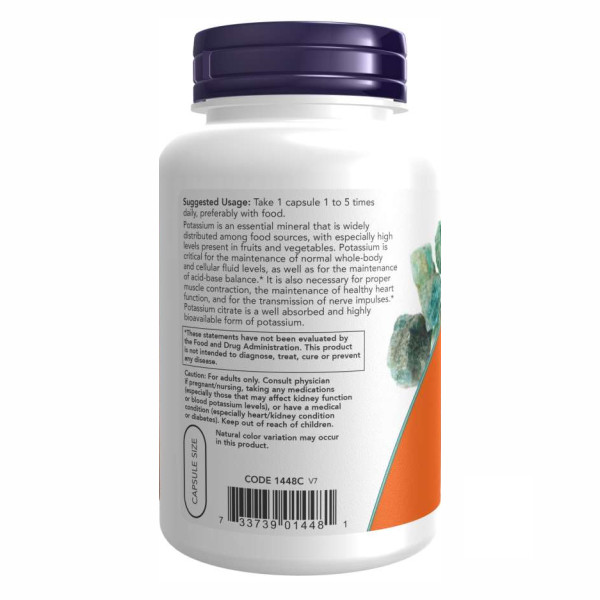 Цитрат калію - 180 капсул       Potassium Citrate - 180 vcaps