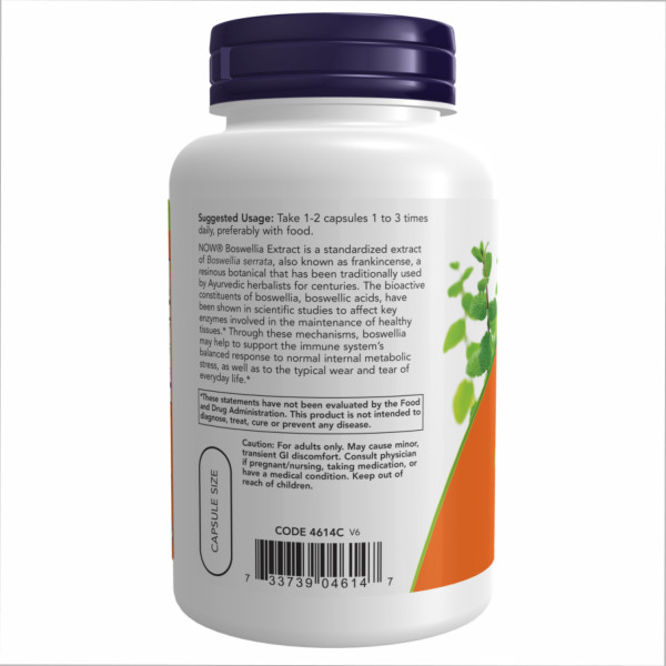 Екстракт босвелії 250 мг - 120 капсул                     Boswellia Extract 250 mg - 120 vcaps