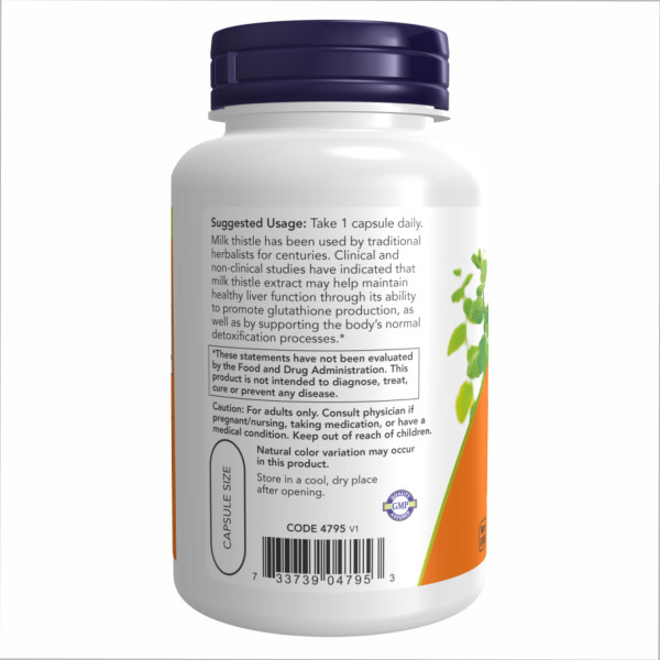     Екстракт розторопші 750 мг Силімарин 600 мг - 90 вегетаріанських капсул                                        Milk Thistle Extract 750mg Silymarin 600mg - 90 vcaps