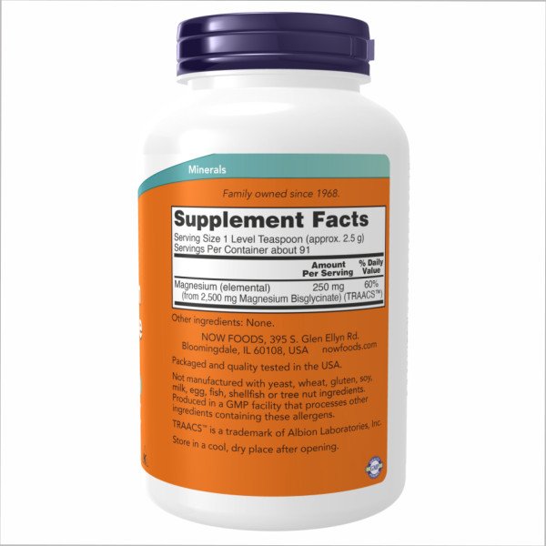 Порошок бісгліцинату магнію - 8 унцій.       Magnesium Bisglycinate Powder - 8 oz.