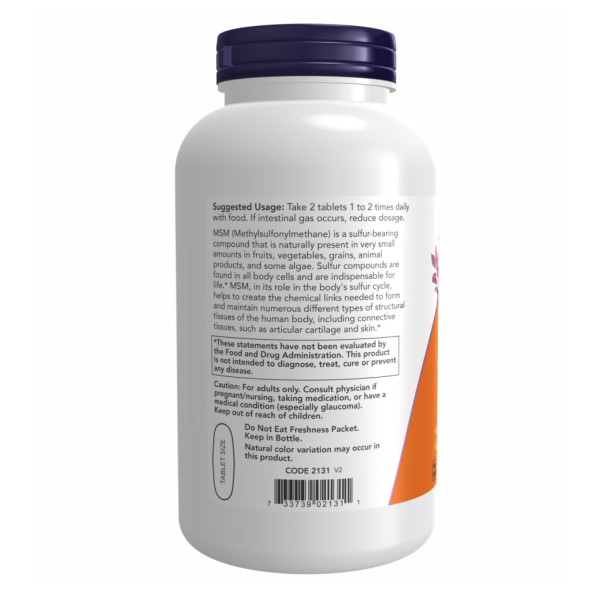 Метилсульфонілметан 1500 мг - 200 таблеток                                    M.S.M 1500mg - 200 tabs