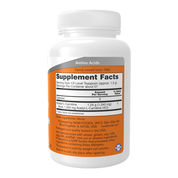 Ацетил L-карнітин у чистому порошку - 85 г      Acetyl L-Carnitine Pure Powder - 85g